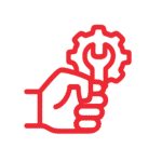 Hand Grasping Gear Icon